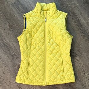 Yellow Quilted Women's Vest - Small